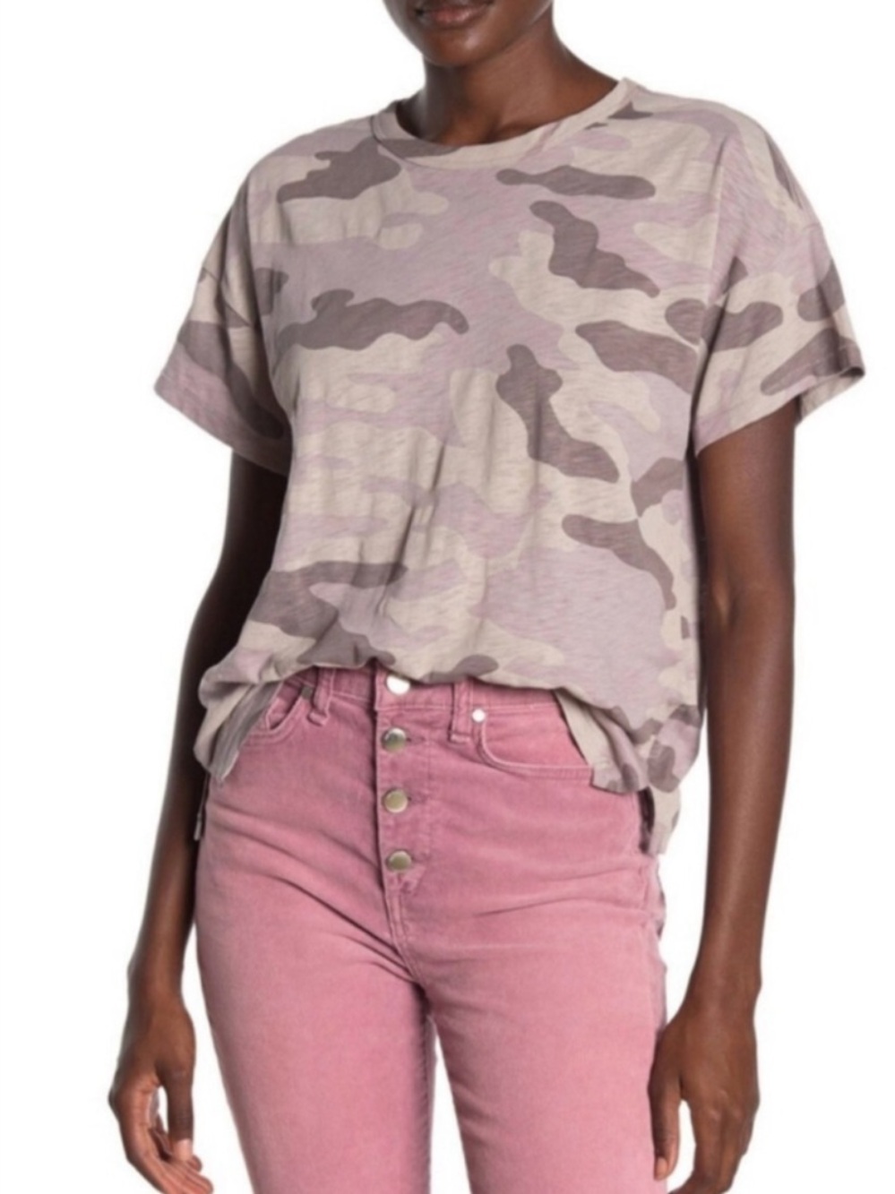 rag & bone Camo Pima Cotton Short Sleeve Tee